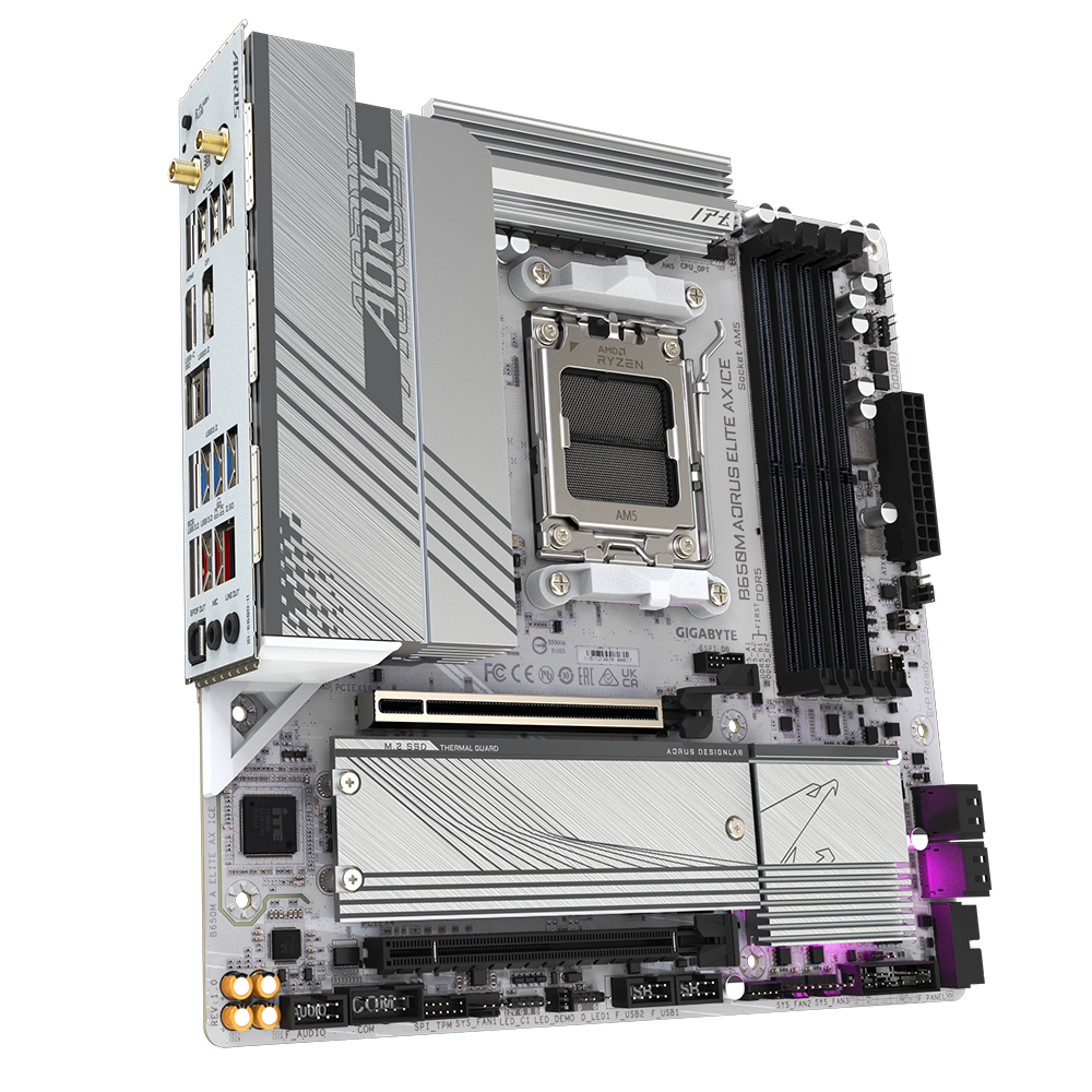 Материнская плата GIGABYTE B650M A ELITE AX ICE